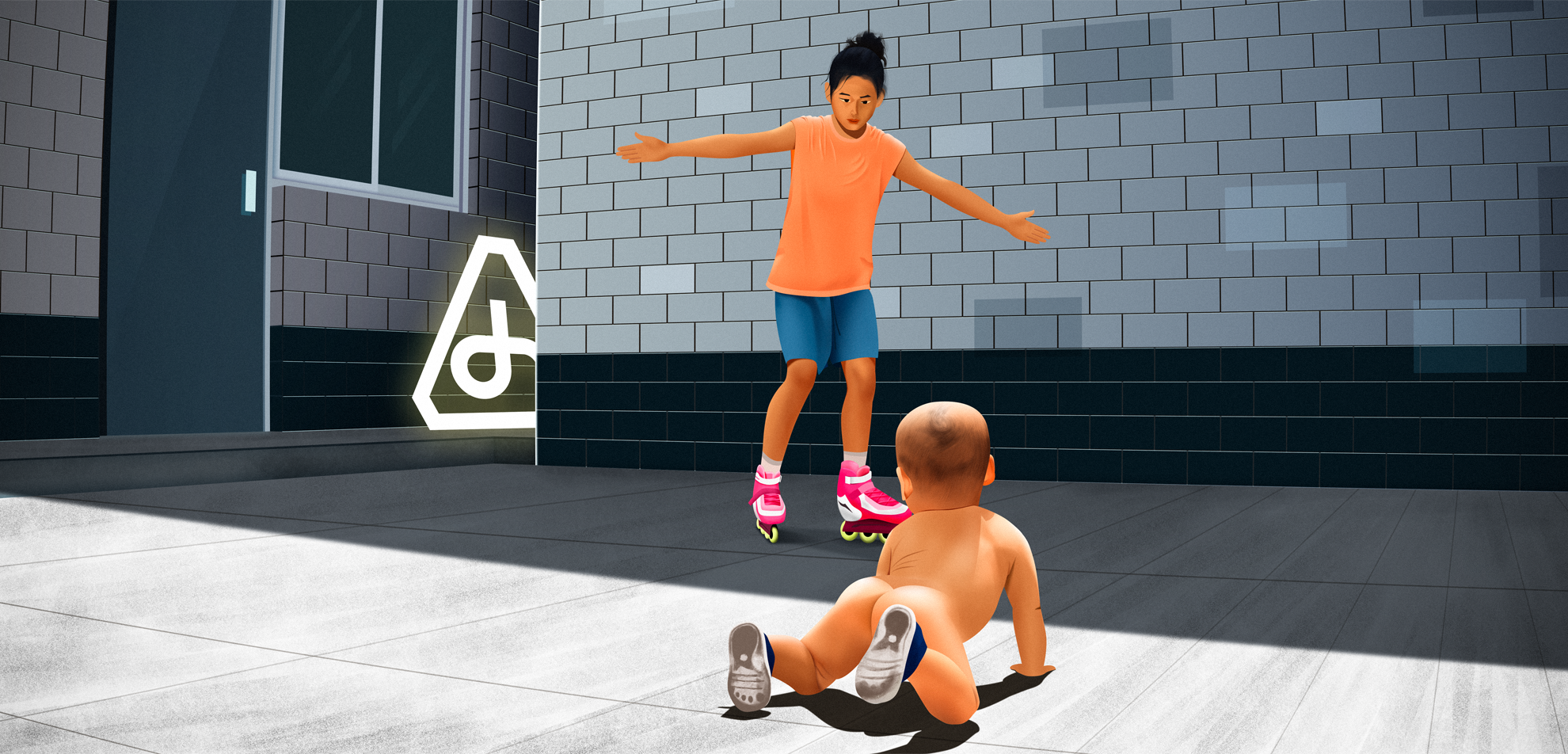 曦曦和木木在玩